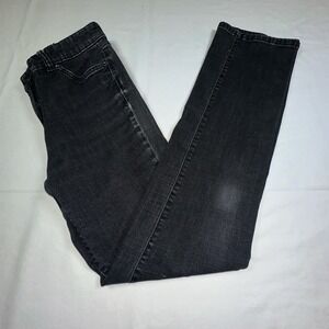 LRL Lauren Ralph Lauren Black Classic Straight Leg Jeans Size 4 EUC‎